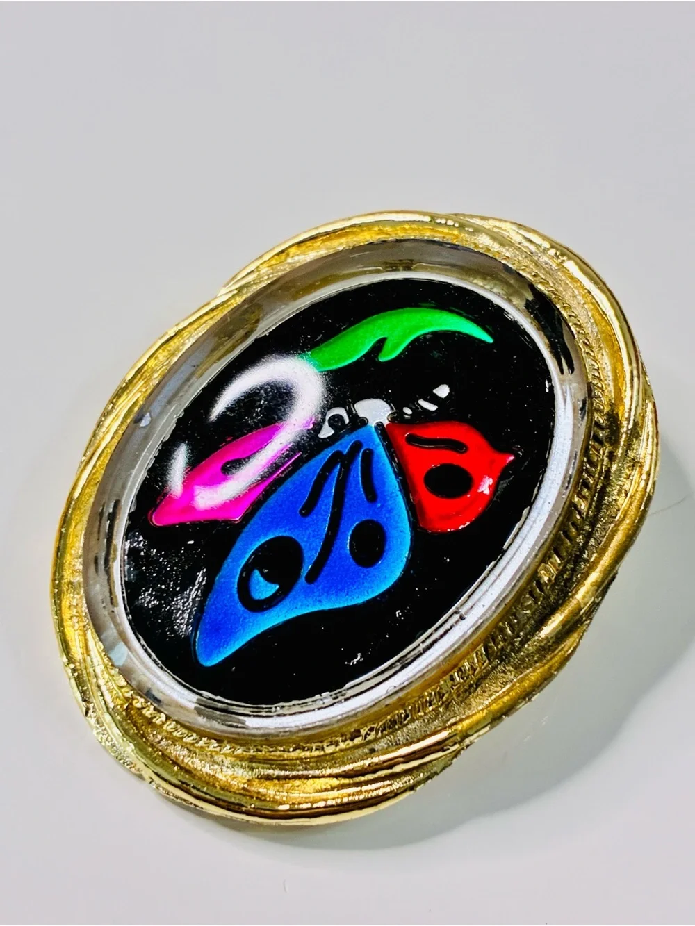 Source Unknown vibrant enamel