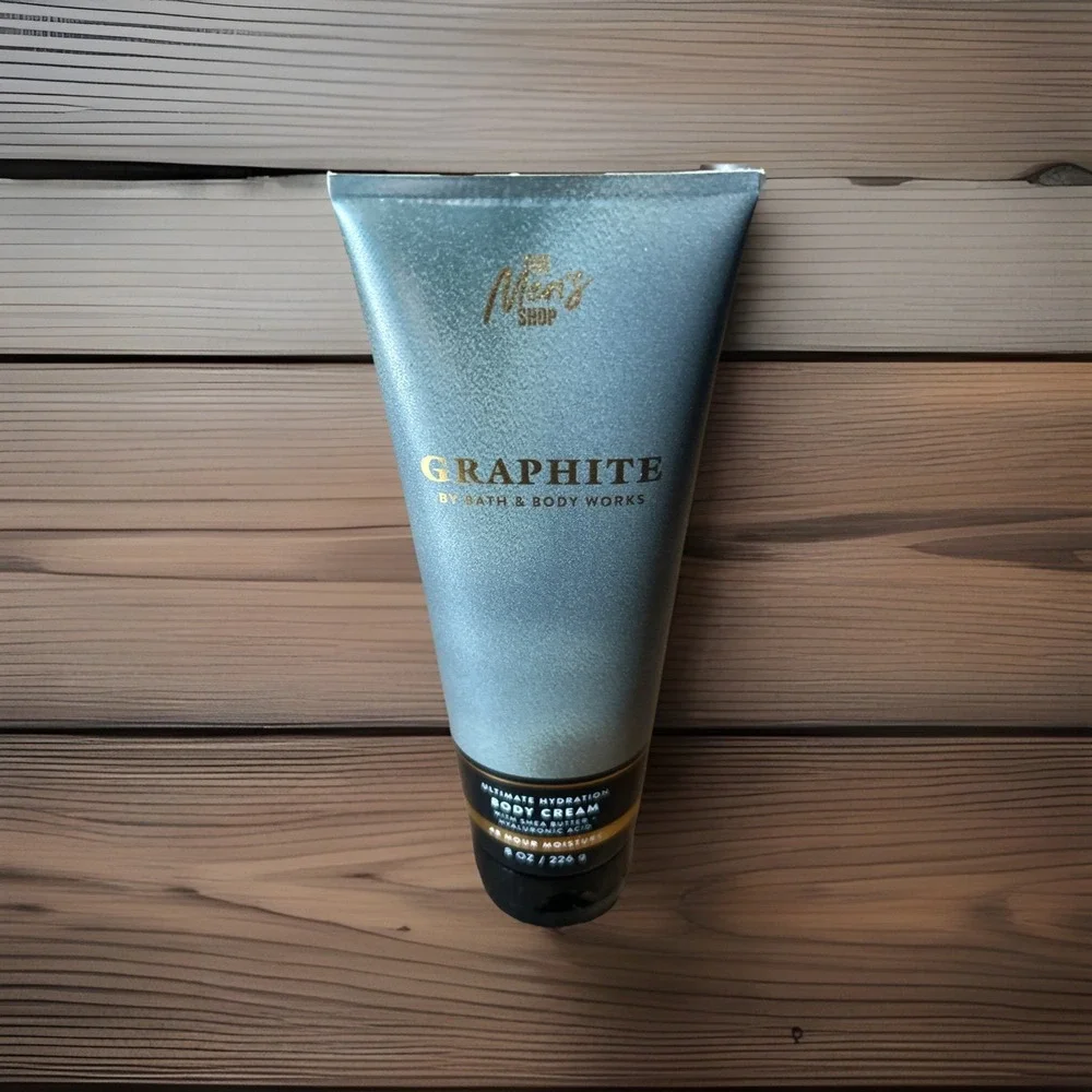 BATH‎ & BODY WORKS GRAPHITE MEN'S COLLECTION (2025) PRESENTATION BODY CREAM 8OZ