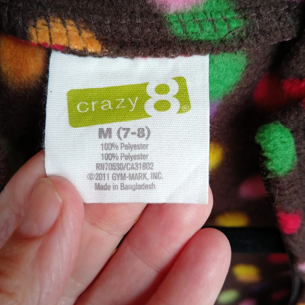 Crazy 8 vibrant fleece