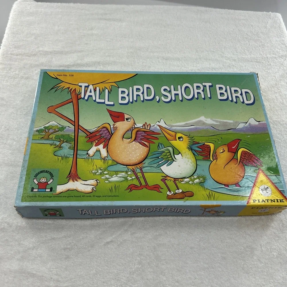 Discovery Toys Tall Bird, Short Bird 1988 Piatnik Vintage Board Game In Austria