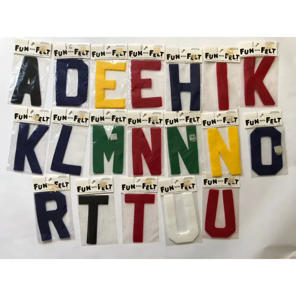 Celebration of America felt letters