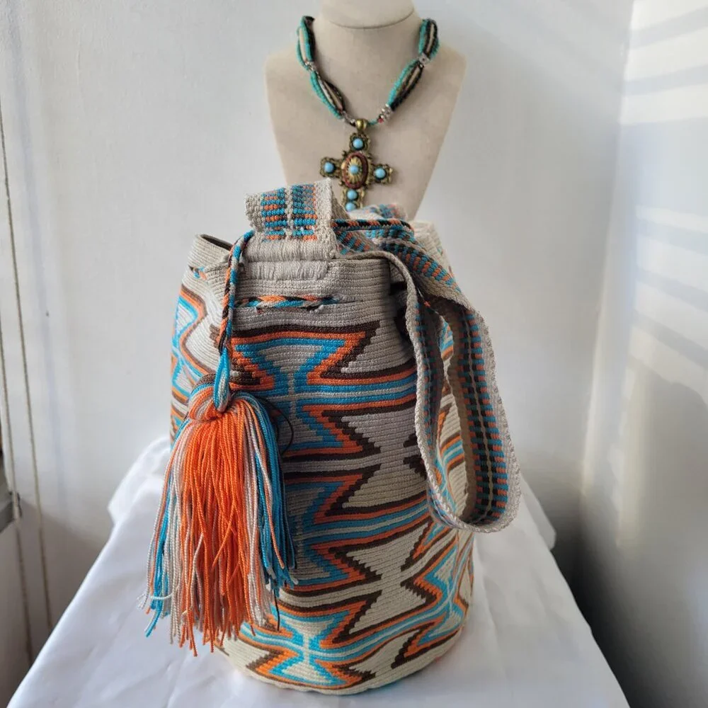 Wayuu Handmade Mochila Colombian Crochet Bag