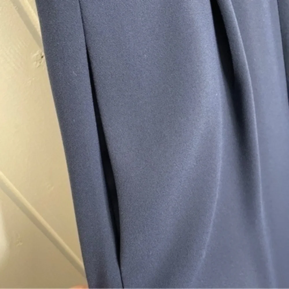 J. Crew Sleeveless Ruffle Jumpsuit in 365 Crepe