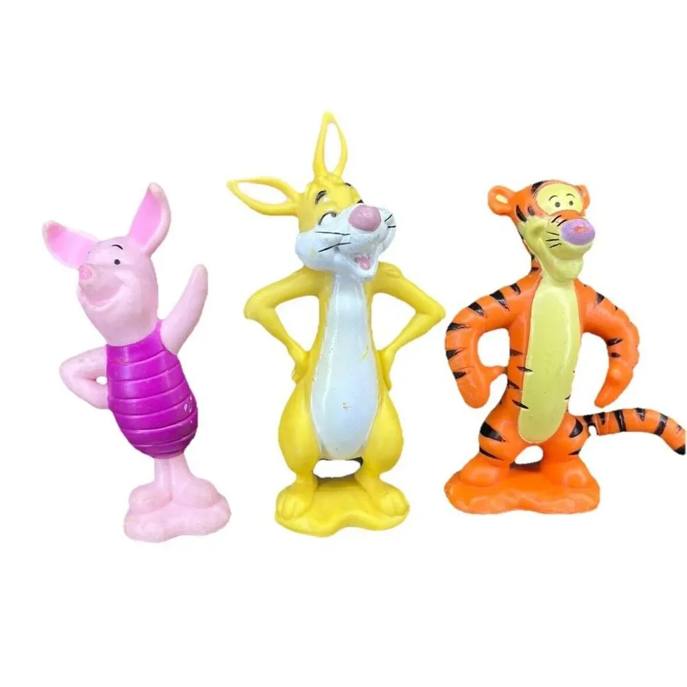 Disney Winnie the Pooh PVC Plastic Figures Rabbit Tigger & Piglet 3