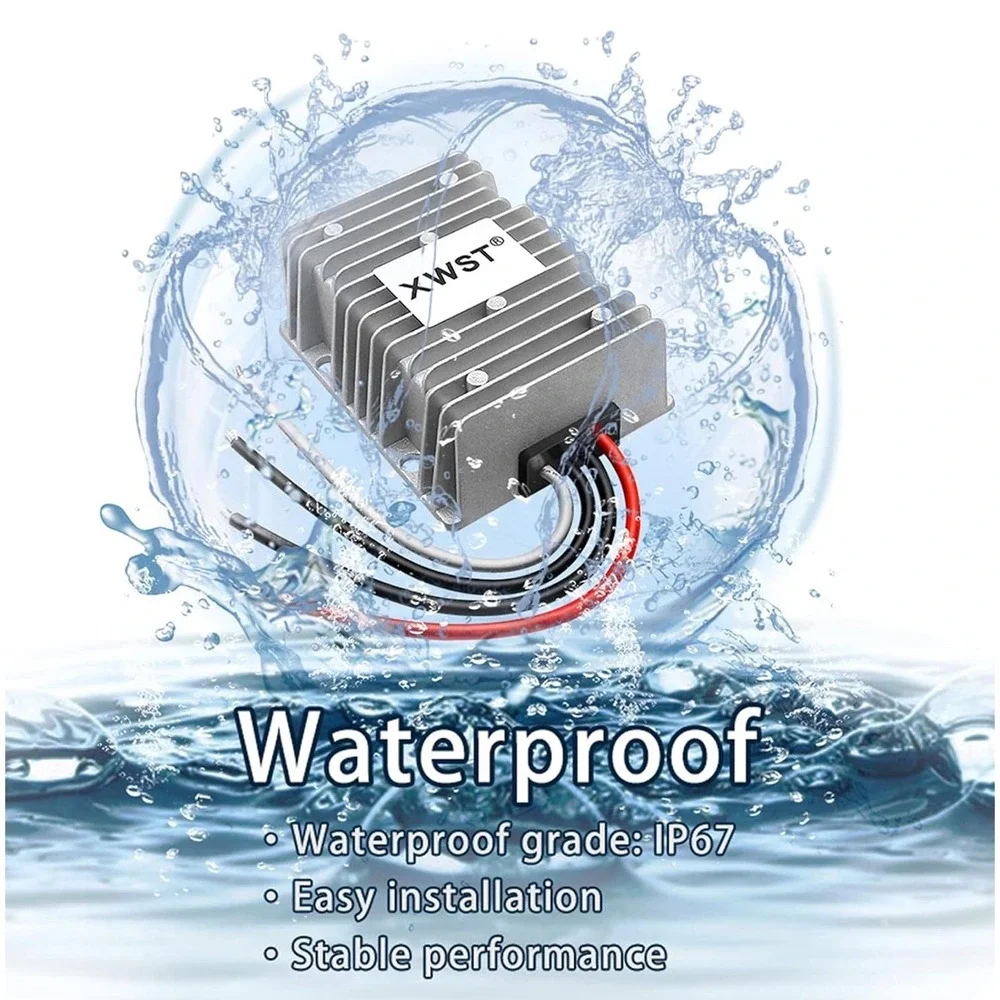 XWST DC DC Converter 60V‎ to 5V 10A 50W Waterproof Transformer Power Supply