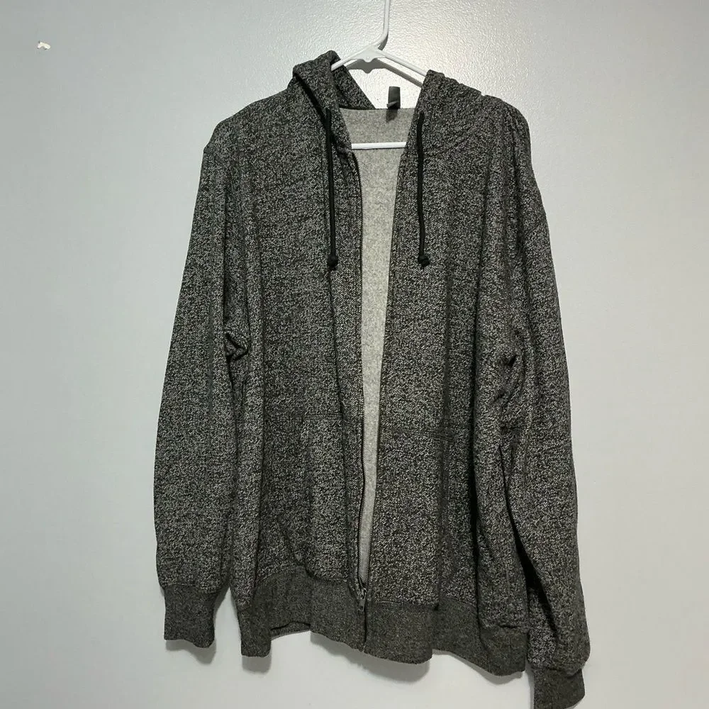 District Men's Marled Fleece Full-Zip Hoodie size 2XL