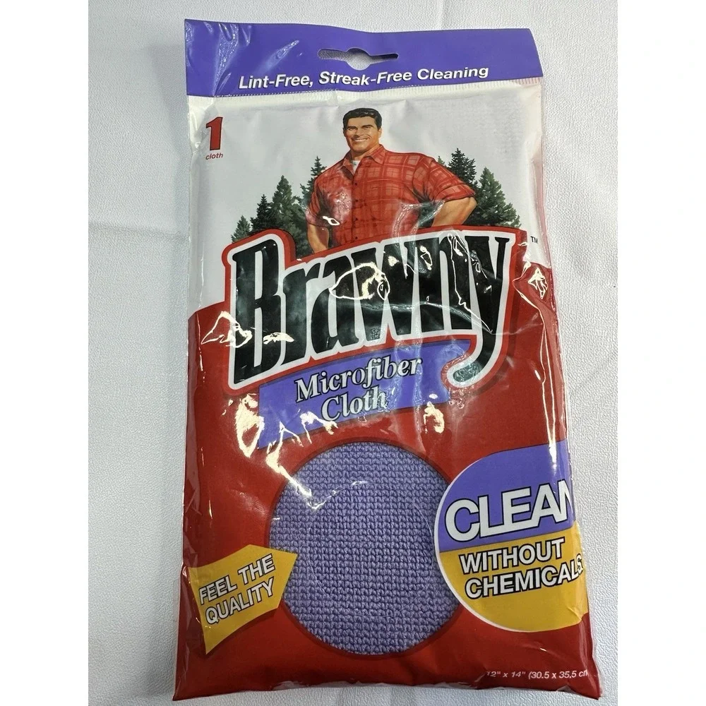 Brawny Microfiber Cleaning Cloth – Lint-Free, New