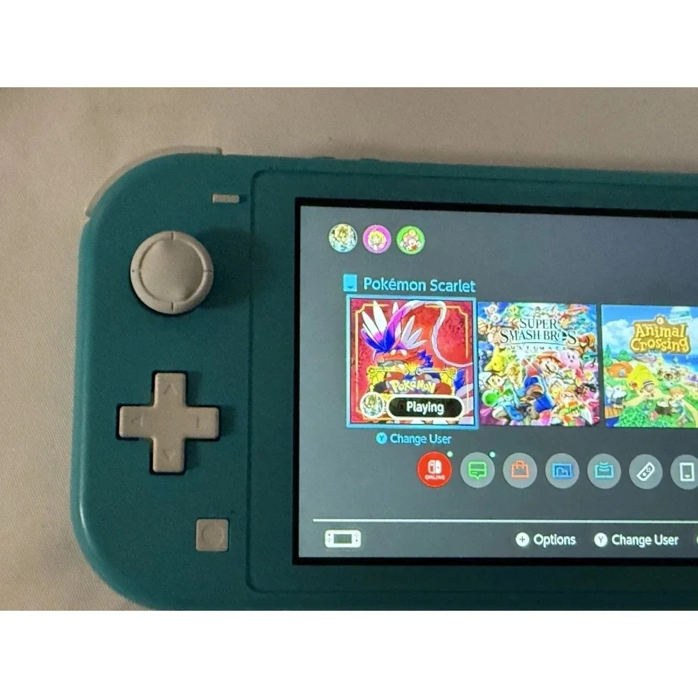Nintendo Switch Lite Bundle w/ 2 Games, Charger + NEW Bags – Works Great