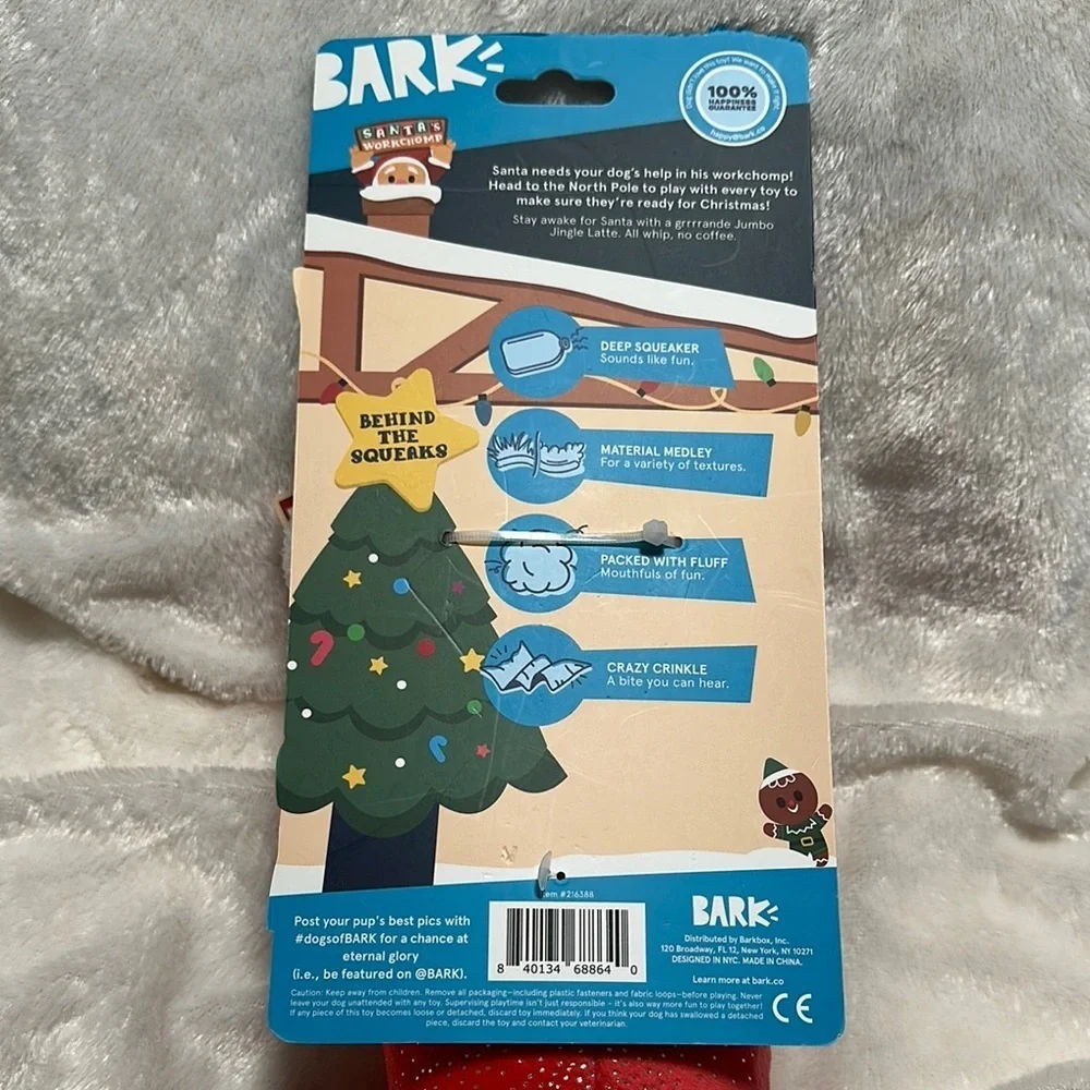 Festive Dog Toy Set with Santa and Stocking Jitter all the way