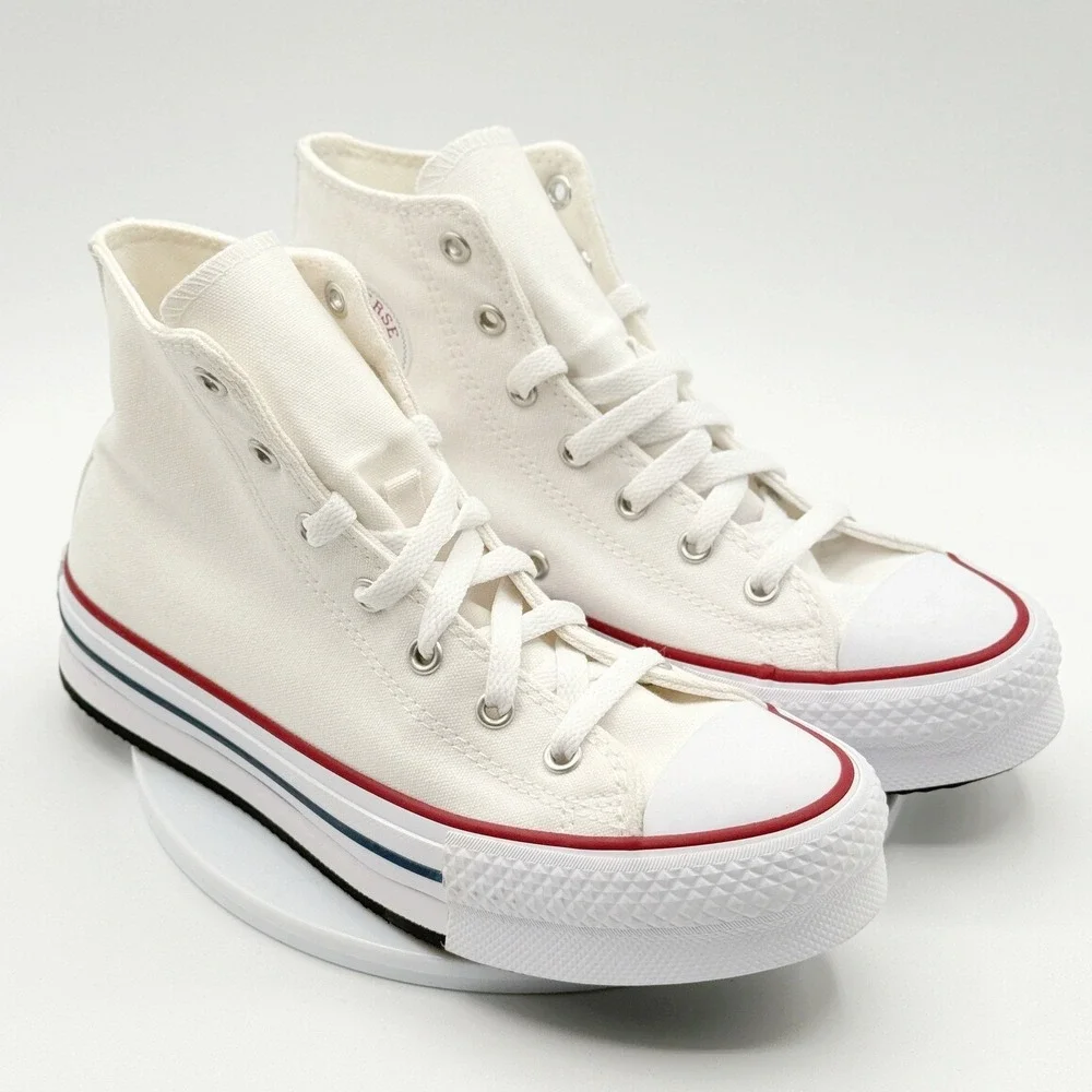 Converse Chuck Taylor All Star Eva Lift High Top Size 5.5 Big Kids White 272856F