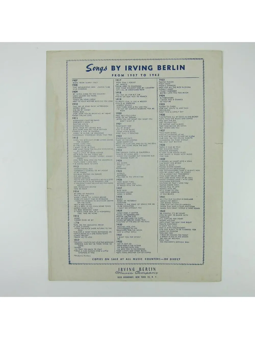 N/A sheet music