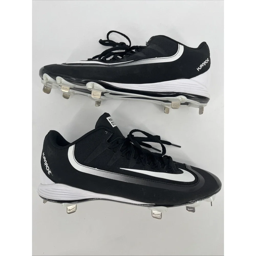 Nike Huarache 2K Filth Pro Low Baseball Cleats Men's 10 Black White 807126 010