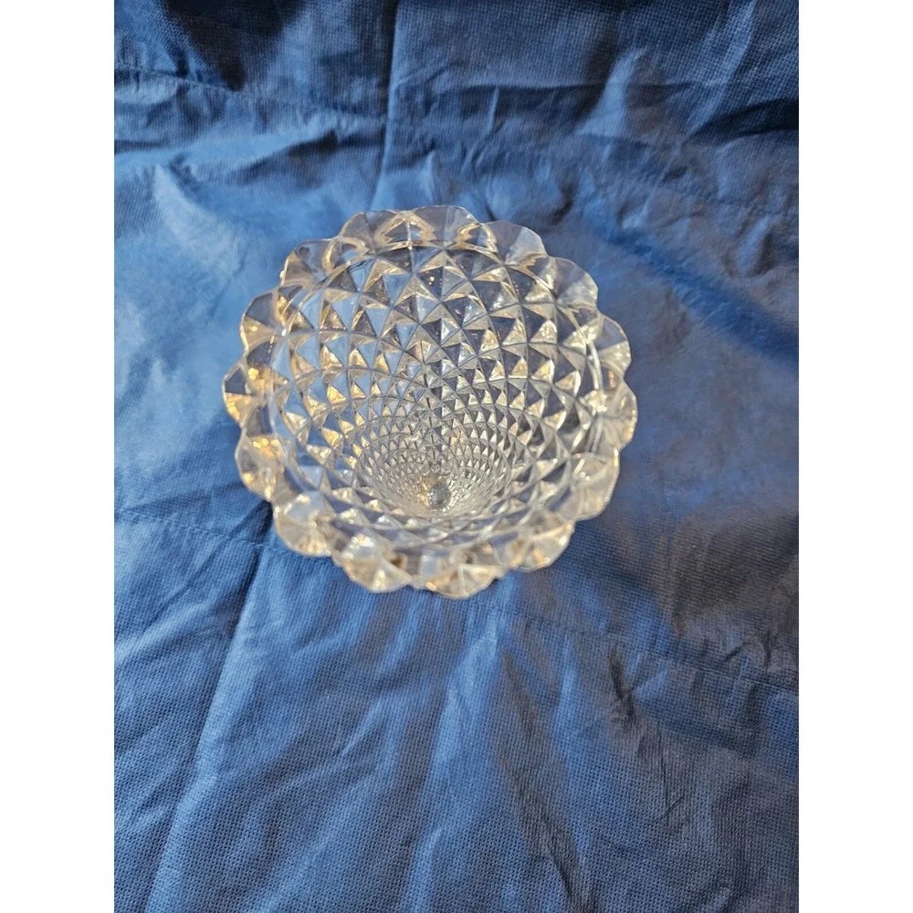 Vintage 6 Inch American Brilliant Heavy Cut Glass Vase Cut Crystal EUC