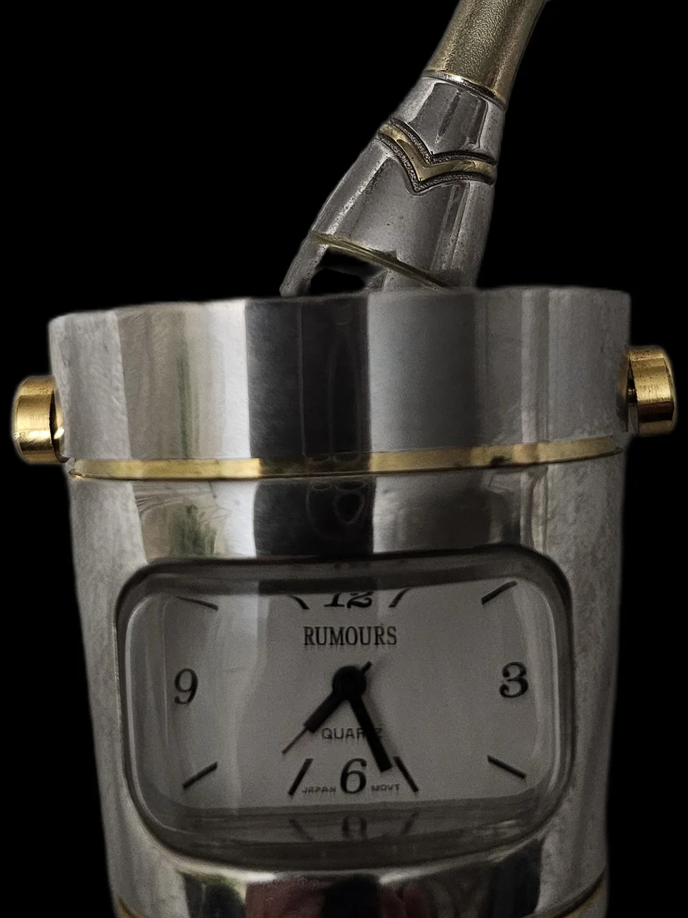 Rumours Mini Champagne Clock