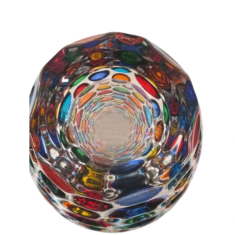 Zecchin Murano Italy Art Glass Vase 13.75
