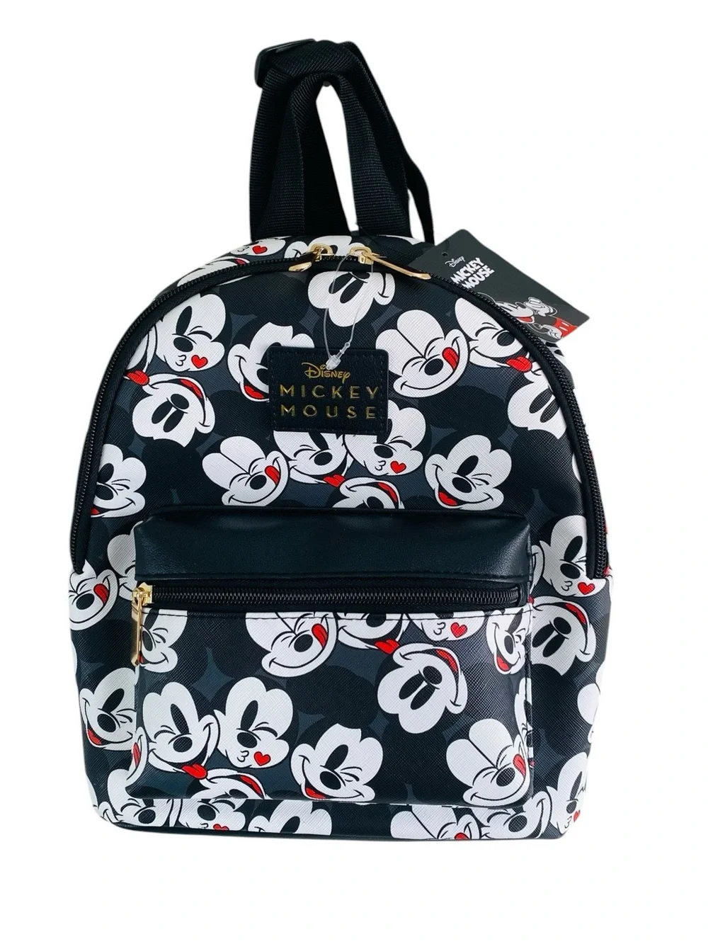 Disney Mickey Mouse All Over Print Winking Mini Backpack