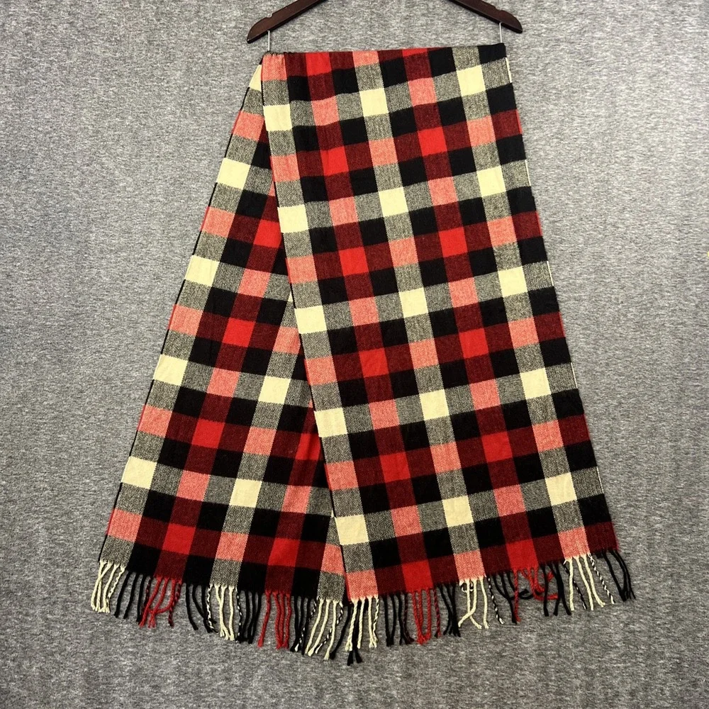 American Eagle Outfitters‎ Wrap Scarf Approx 16.5x70 Mens Womens Plaid Tartan