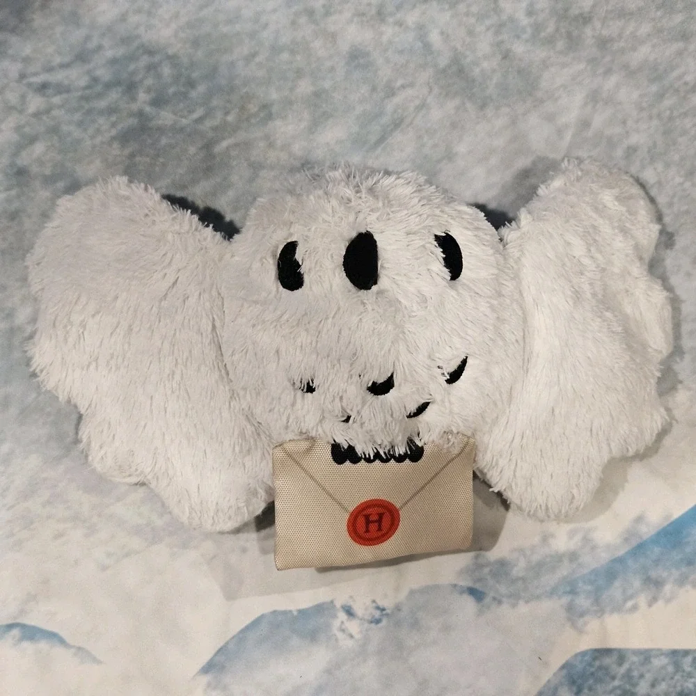 BarkBox Hedwig Dog Toy Harry Potter Owl Hogwarts Letter Plush Squeaky Crinkle