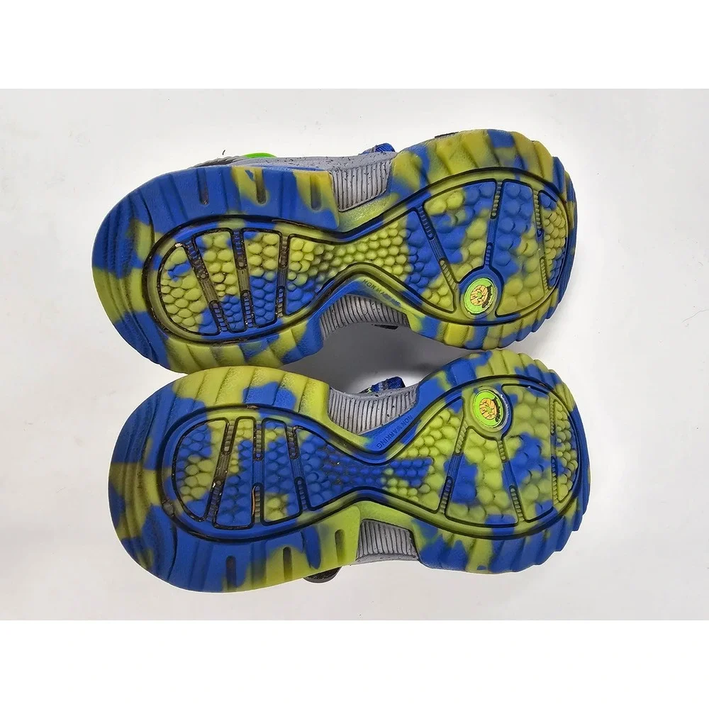 Jambu‎ Piranha Kids Water Sandals Blue Green JS170002 Sz 12 Outdoor Hiking Shoes
