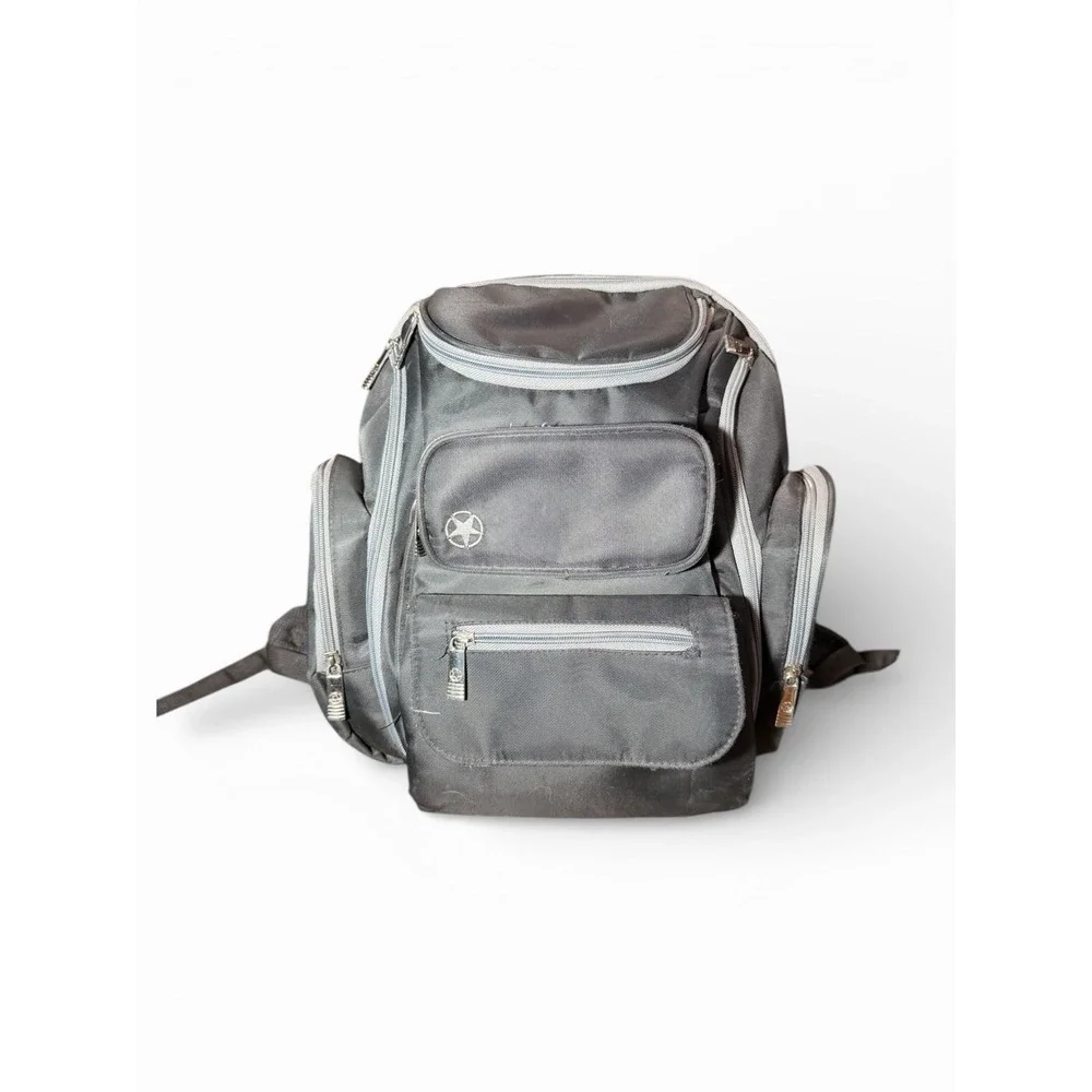 J Is For Jeep Backpack Black Insulated Side Pocket Multiple‎ Compartments