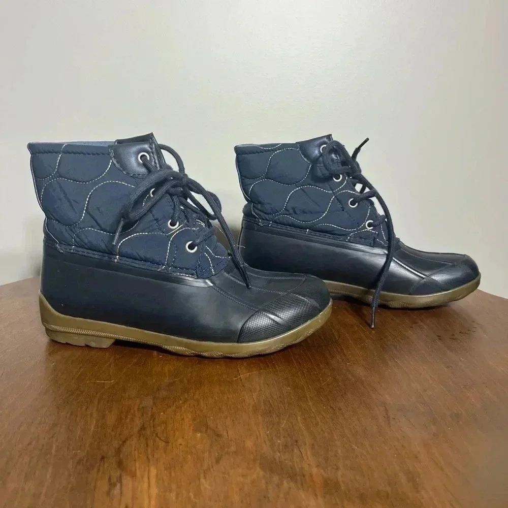 Sperry girls‎ navy duck boots size 3M