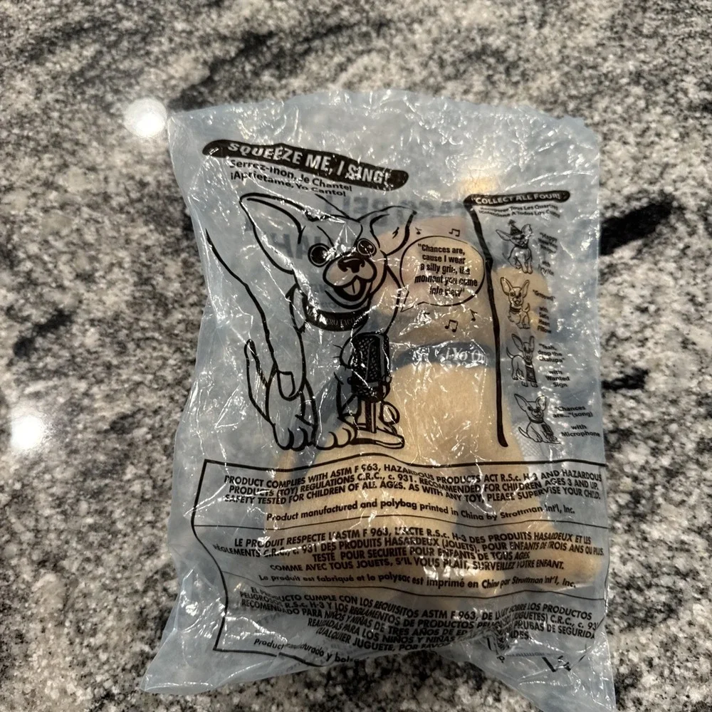 Vintage Yo Quiero Taco Bell Plush Talking Dog-Sealed, Sitting With Microphone‎