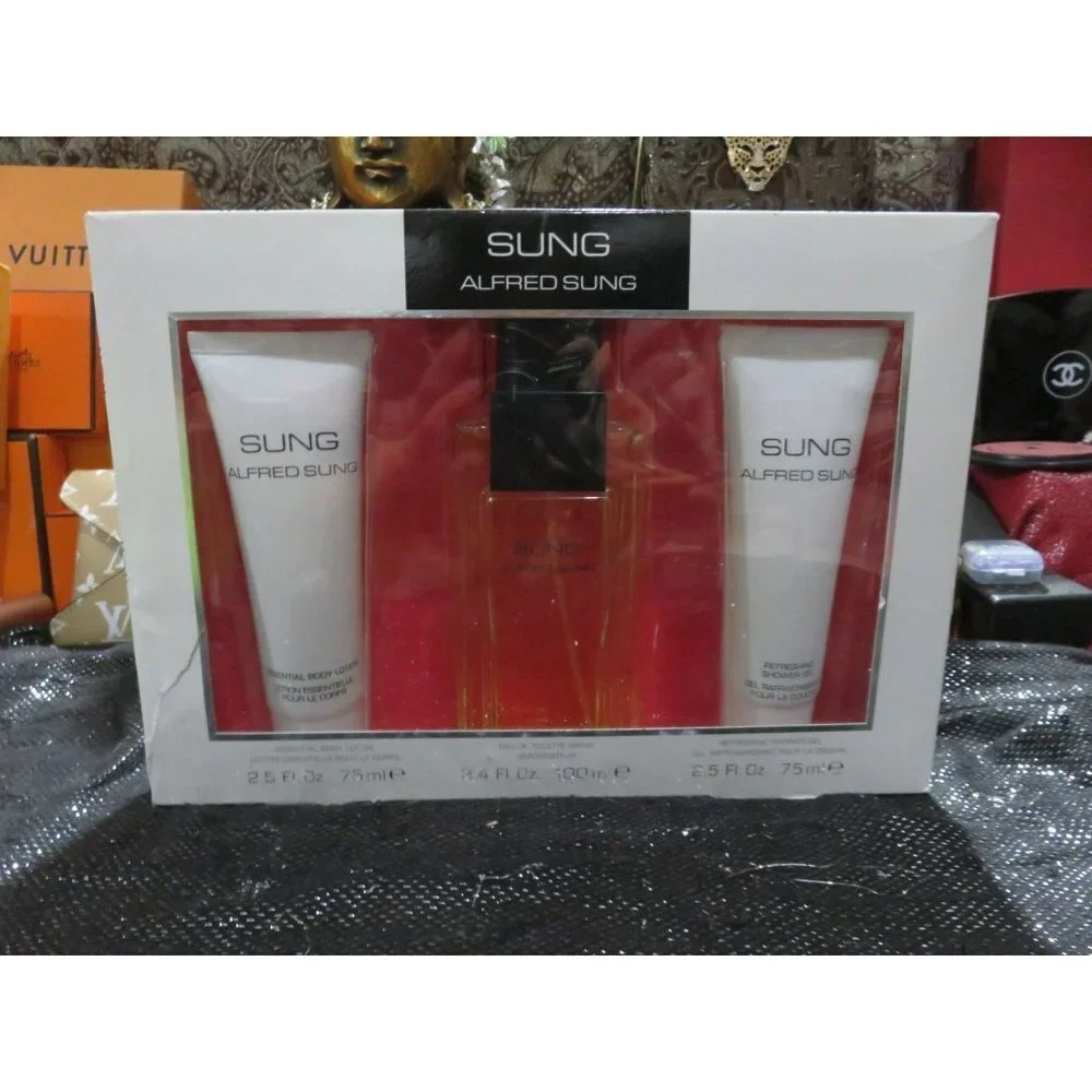 SUNG BY ALFRED SUNG FLORAL SET EDT JASMINE LILY ORCHID CARNATION AMBER ROSE