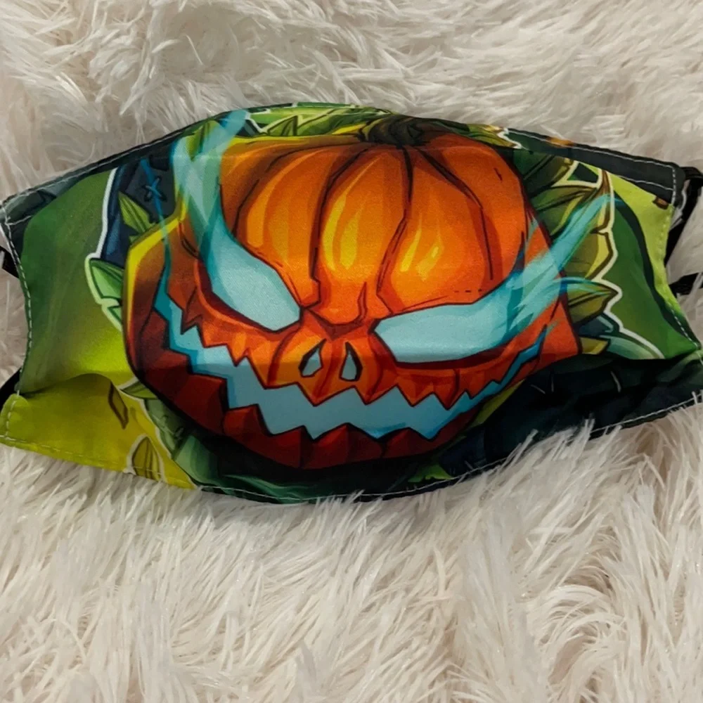 6/$20 New creepy pumpkin face mask