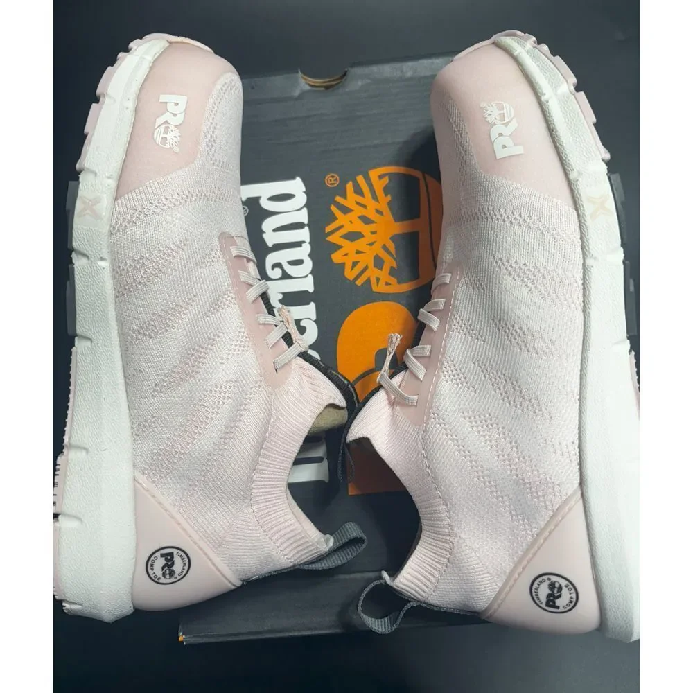 Timberland Pro NIB Womens Radius Knit Composite Safety Toe Pink Size 8 MSRP$134‎