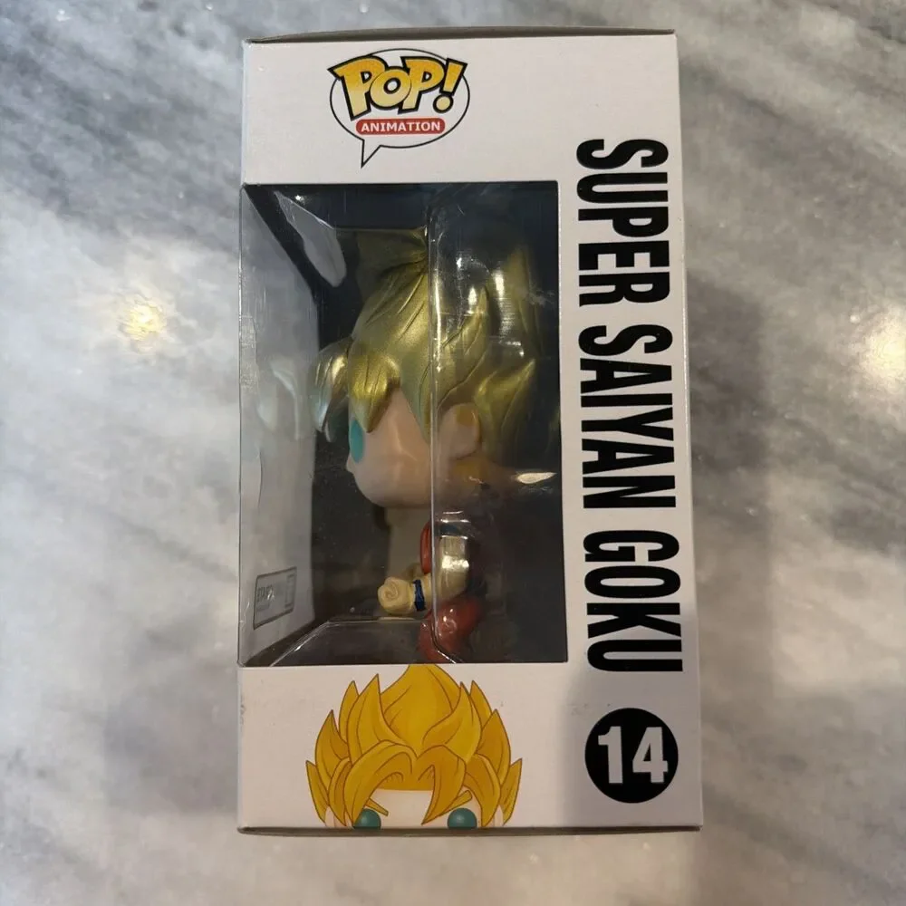 Funko Pop! Dragon Ball Z Super Saiyan Goku #14 (Metallic) Lootcrate Exclusive
