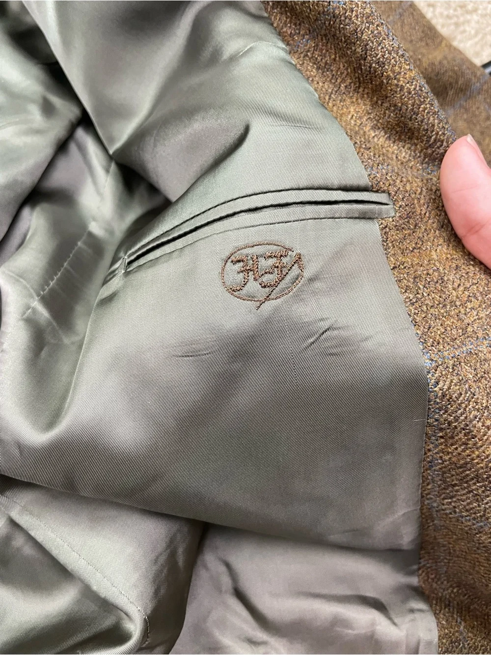 Hickey Freeman tailored three