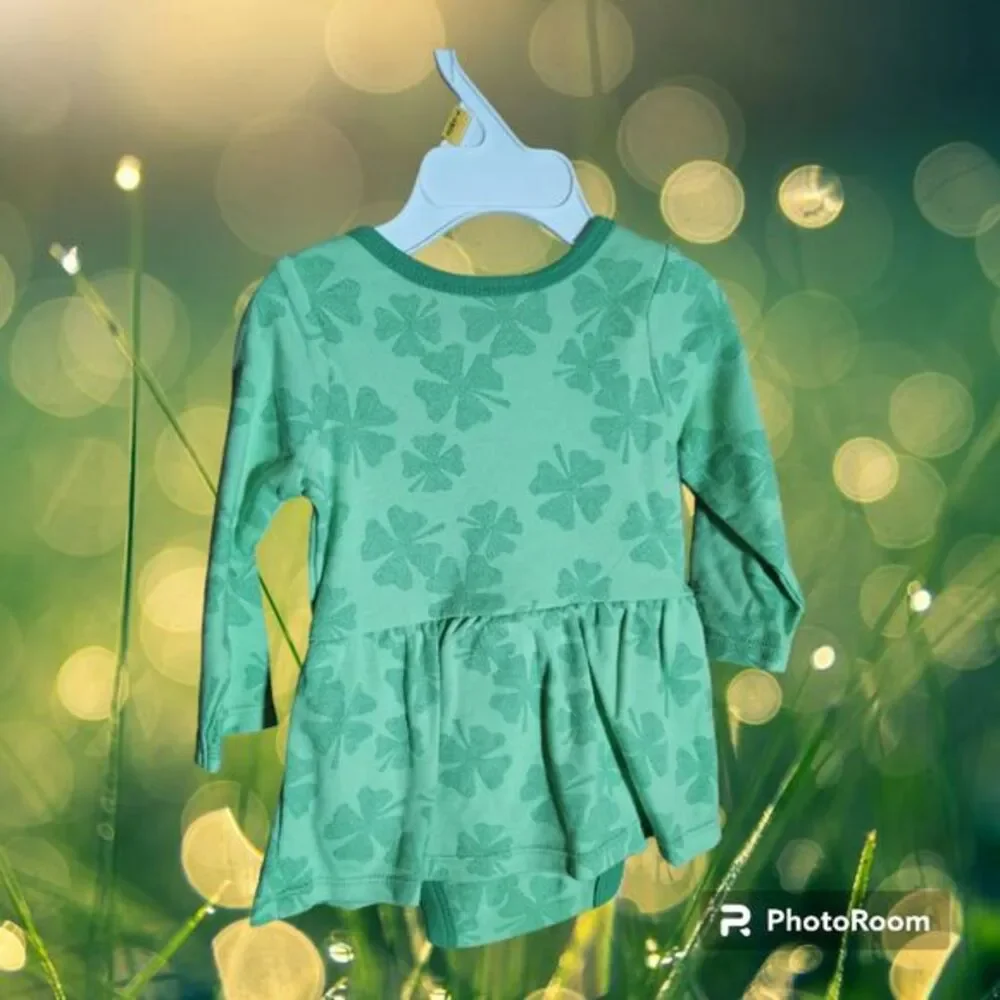 Shamrock One Piece Dress Size 3-6 MO‎ (Z63)