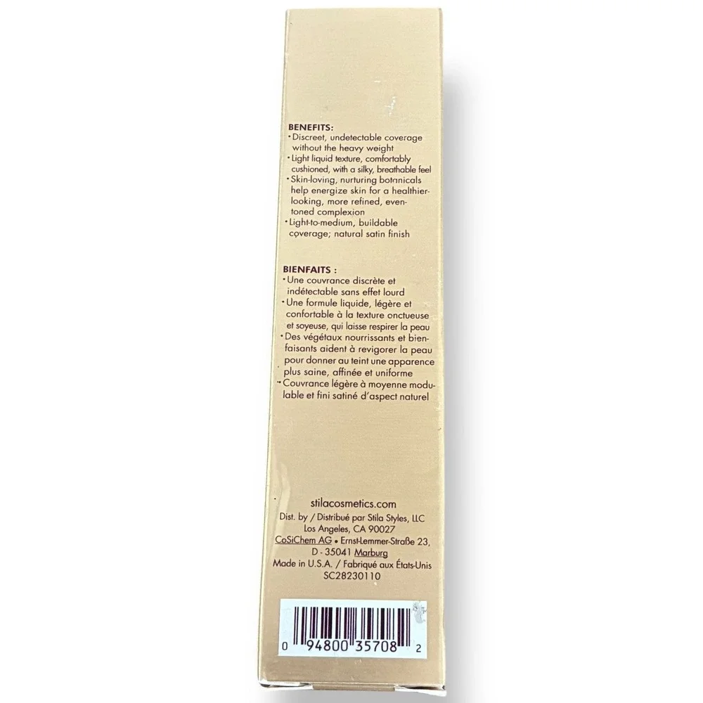 Stila‎ Hide & Chic Fluid Foundation Tan/Deep 3 1.0oz 30ml Full Size