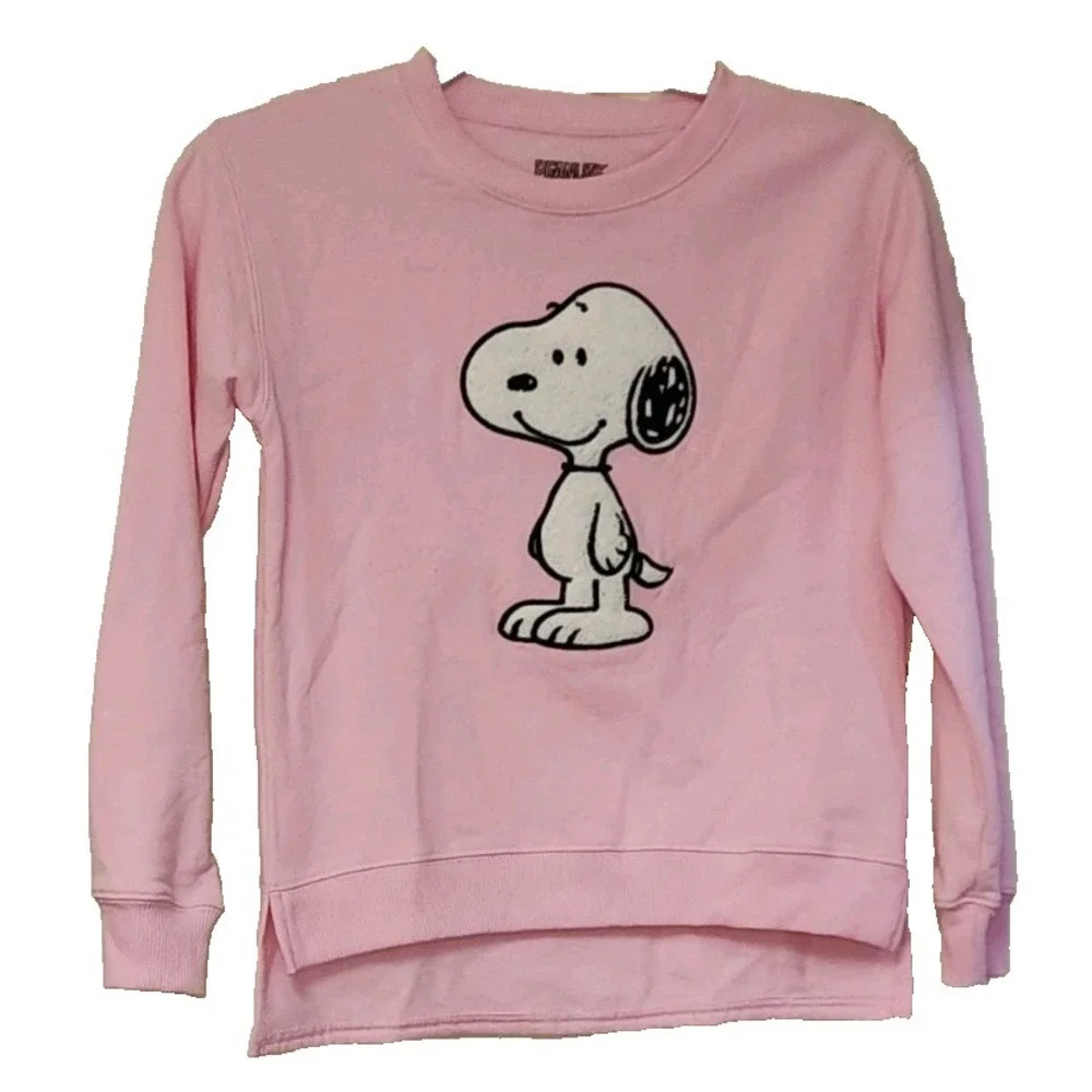 Brand New Peanuts Pink Snoopy Sweater.  Size XL Juniors