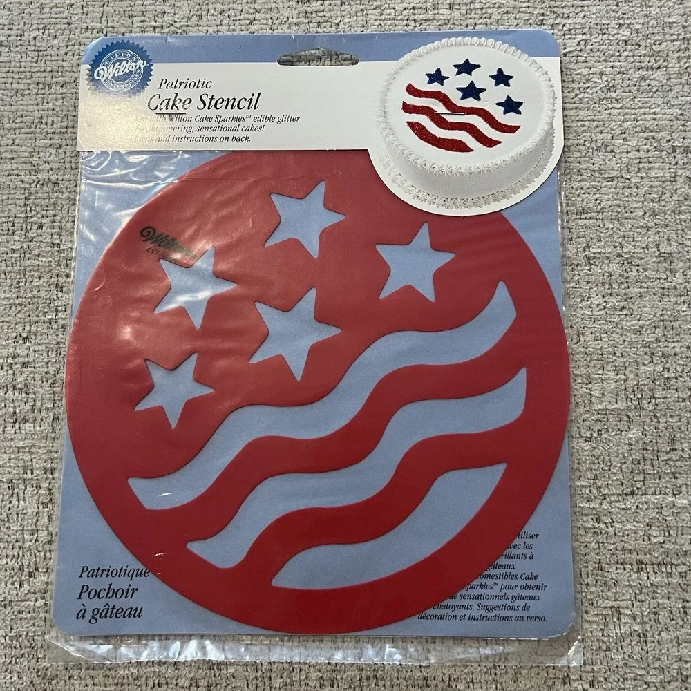 Wilton Vintage Cake‎ Stencils Lot Halloween Flag Angel Valentine's Day Holidays