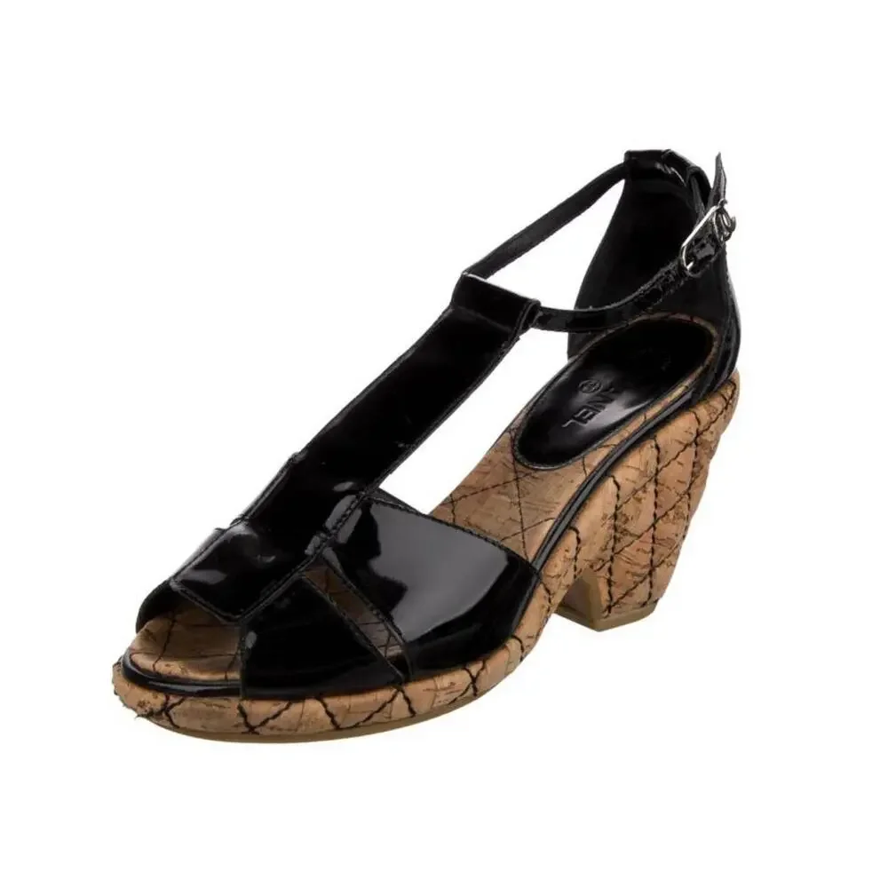 CHANEL patent leather