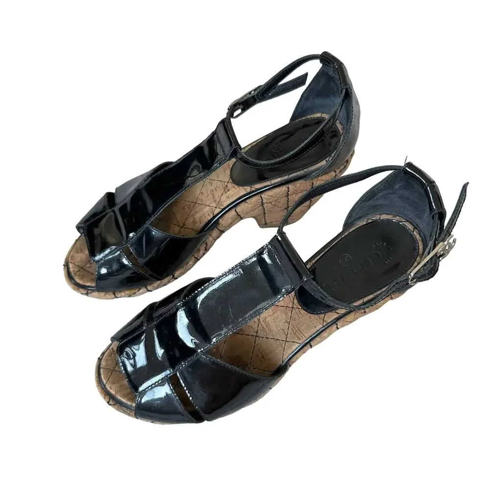 CHANEL patent leather