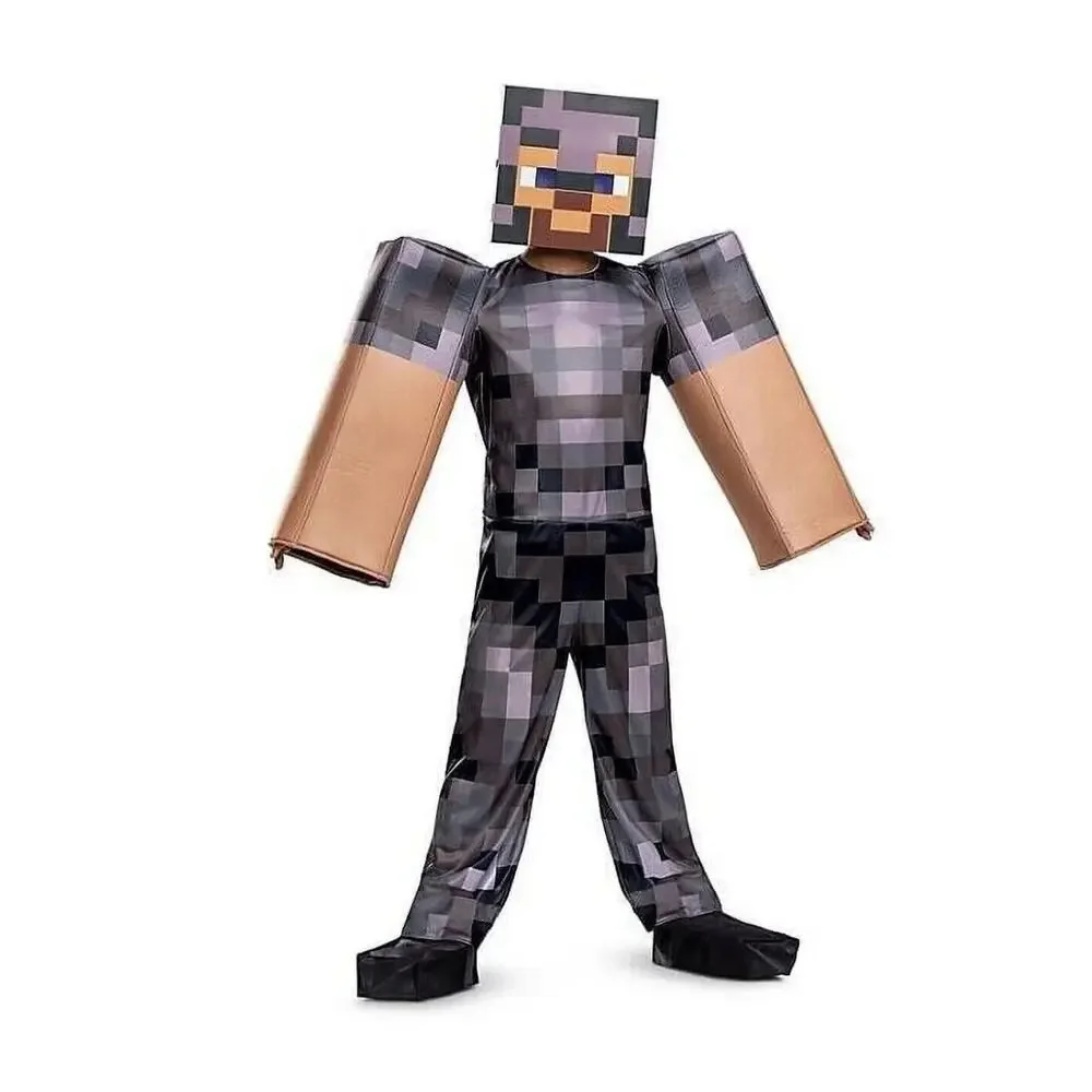 Minecraft Steve Netherite Armor Child Costume Small (4-6) Disguise‎