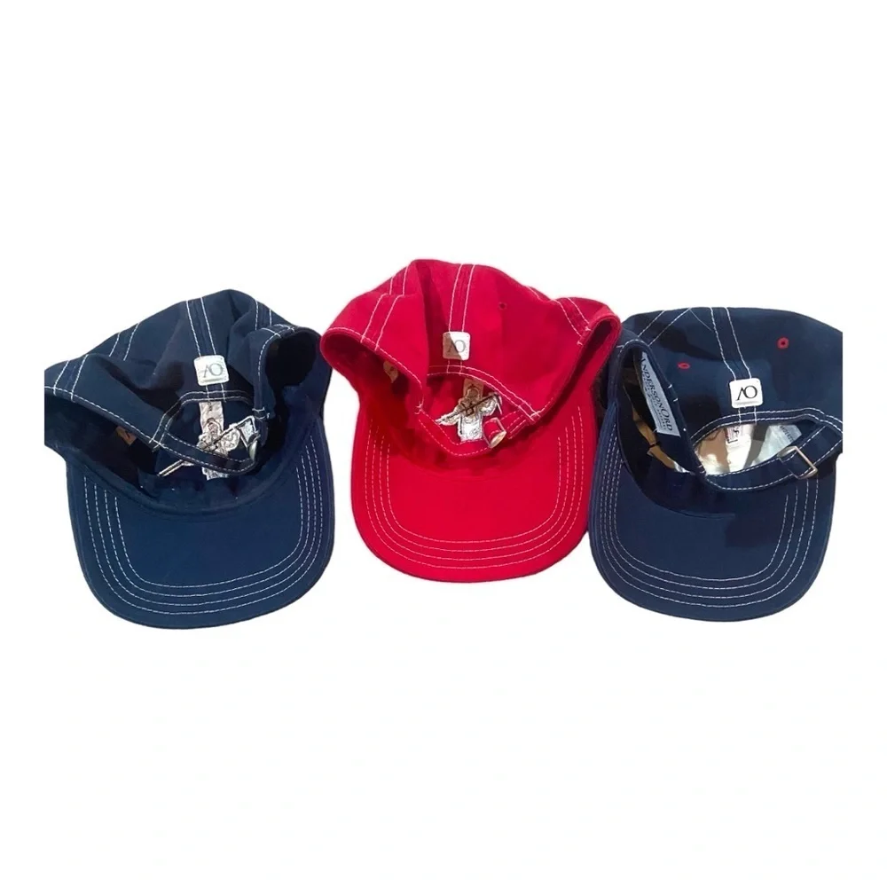 Anderson Ord Golf Hat Lot of 3 Cotton Canvas Caddy PGA