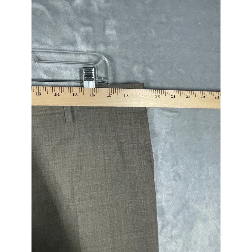 John Varvatos USA Mens 40x29 Bedford St-T Brown 100% Wool Dress Pants NWT $198