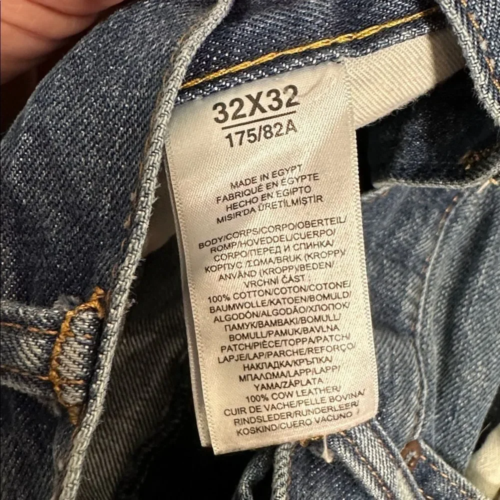 Ralph Lauren Classic Blue Distressed Denim Jeans