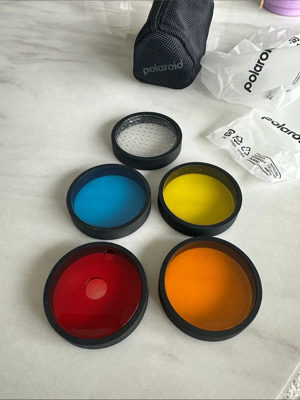 Polaroid now & now Camera Lens Filters Set with Case 💙❤️🧡💛🤍