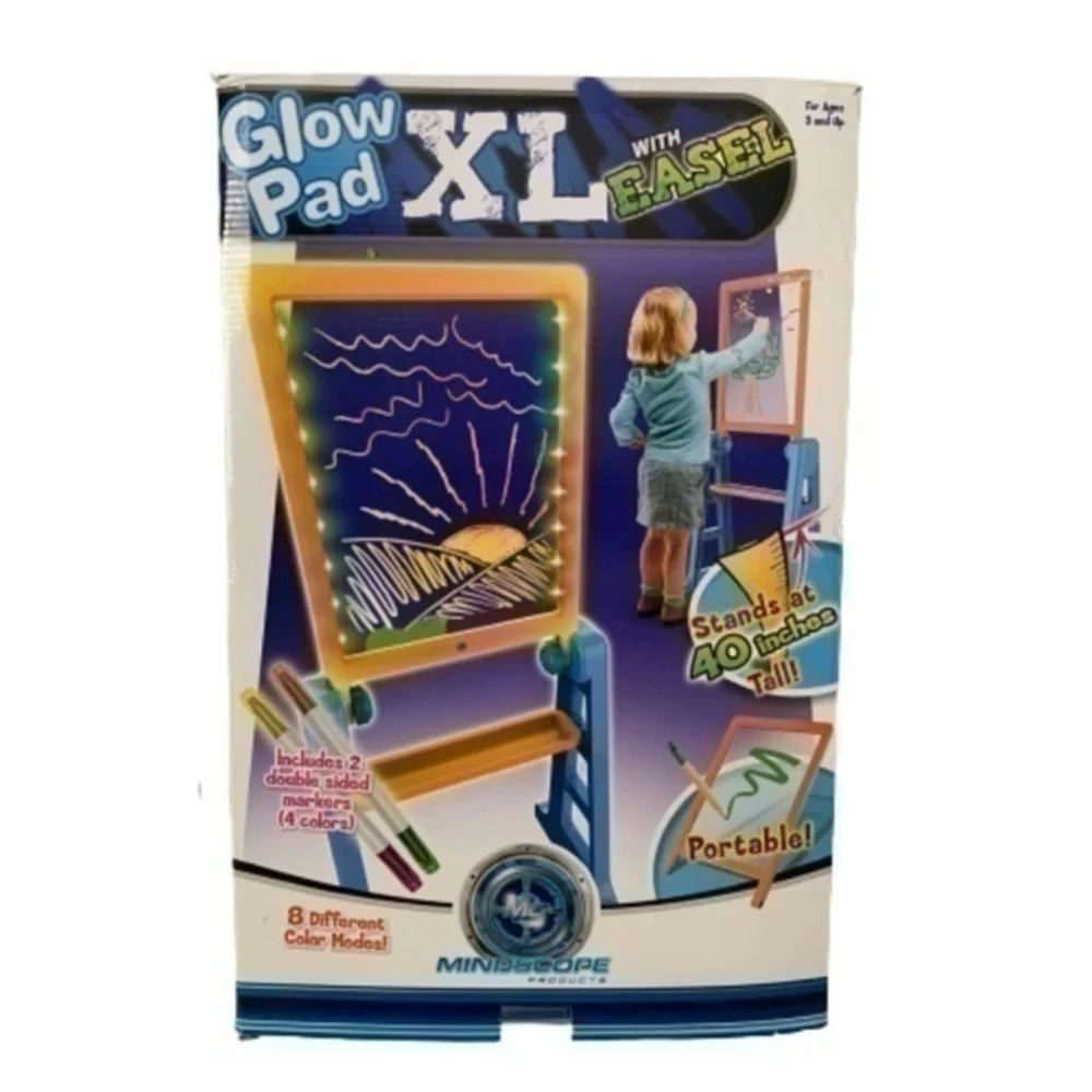 NIB. MINDSCOPE XL LED Light-up Drawing Board & Easel