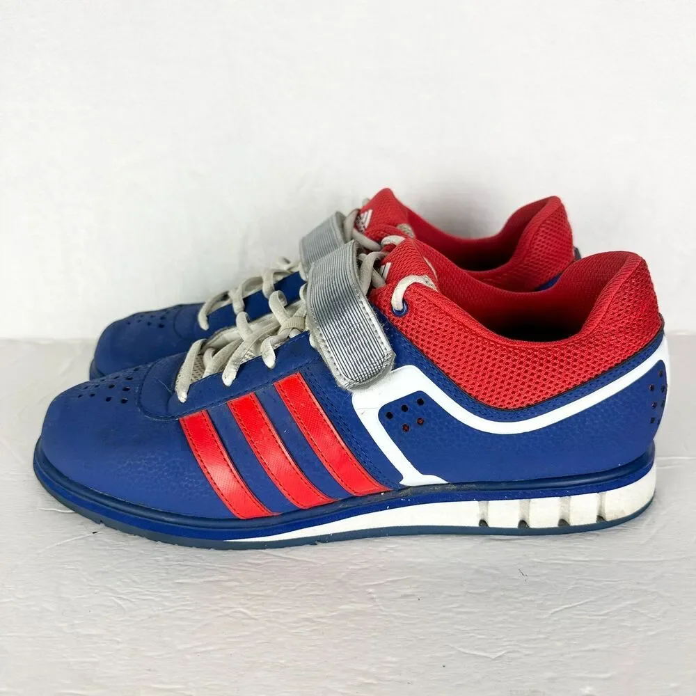 Adidas Mens Powerlift 2.0 Shoes Size 10.5 Weightlifting Red White Blue G96435