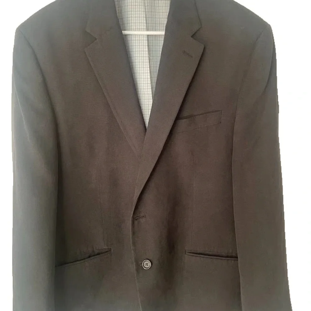 Lauren Ralph‎ Lauren Mens 44R Black Two Button Blazer Sport Coat Classic Capsule