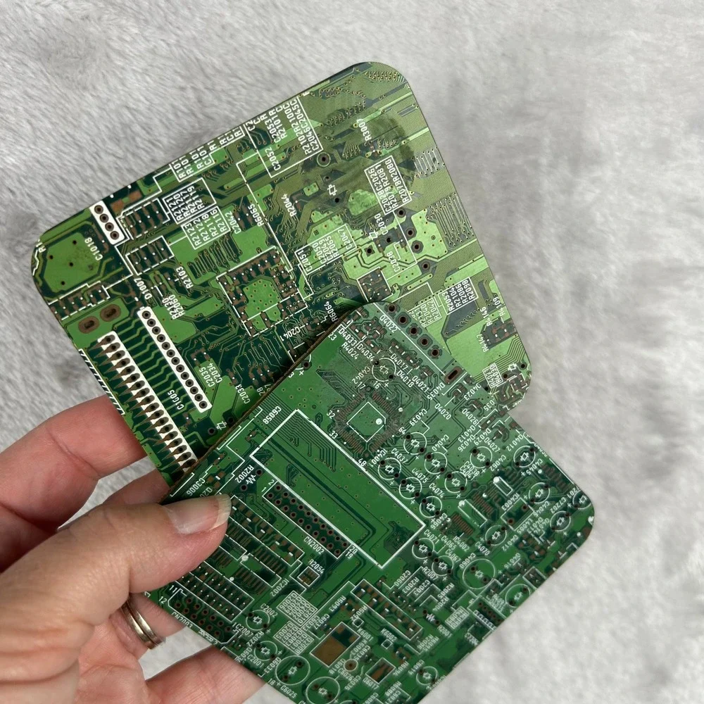 Circuit Board Coasters Set of 2 Tech Inspired Drink Computer Geeky Home Decor