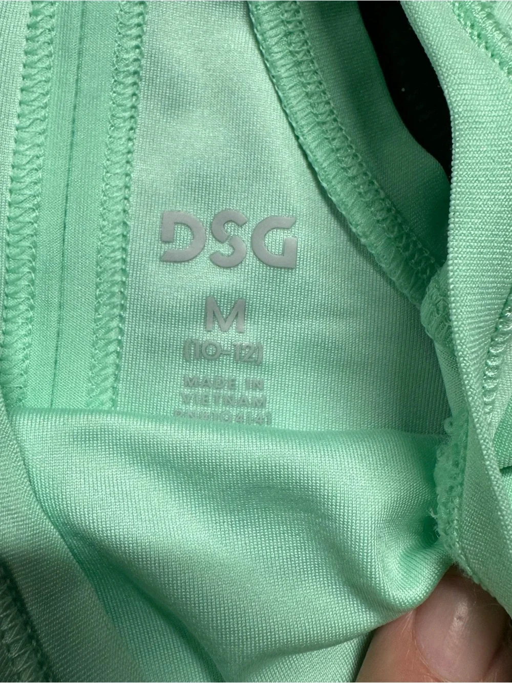 DSG Girls Mint Green Athletic Tank Top Size M 10-12 Activewear