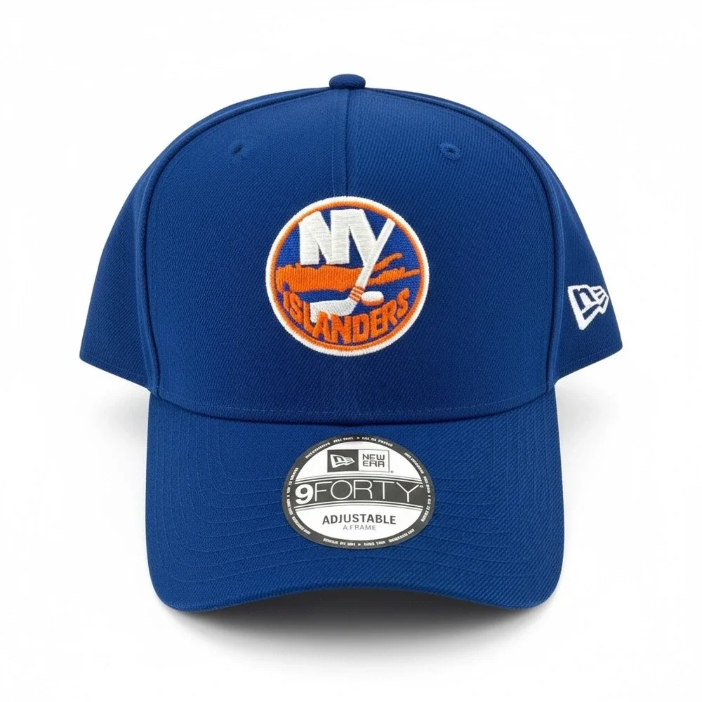 New York Islanders Hat New‎ Era NHL 9FORTY A-Frame Adjustable Cap Blue NEW