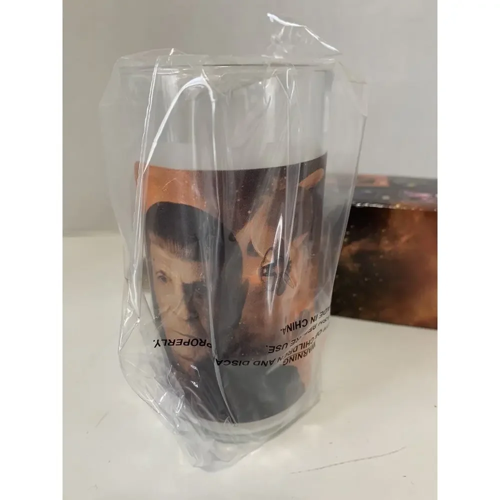 RARE Burger King STAR TREK GLASS (LOT of2) NEW - KIRK‎ in Box 2008 & SPOCK 2008