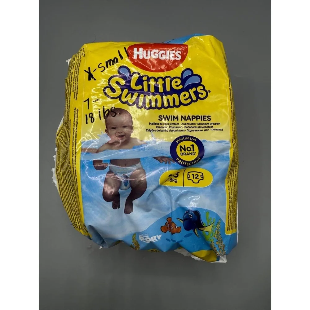 Huggies Little Swimmers Small 16-26lbs 12-Count Disney Nemo No Swell Pool Diaper